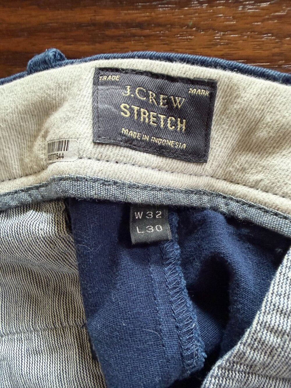 J. Crew - 484 Slim Stretch Chinos - Dark Navy - Size 32x30